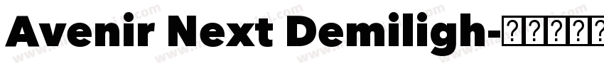 Avenir Next Demiligh字体转换